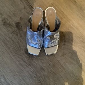 H&M metallic heel